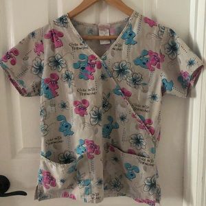 Pediatric Blues Clues scrub top size XS